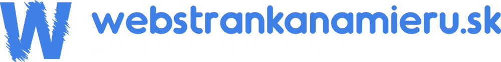 Logo - webstrankanamieru.sk